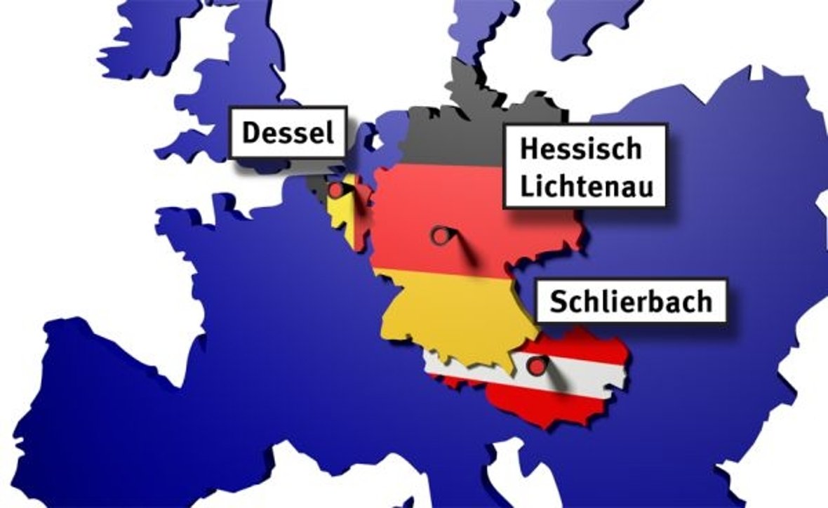 Europa beschriftet